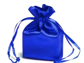 4x6 Royal Blue Elegant Satin Bags - 12 pcs