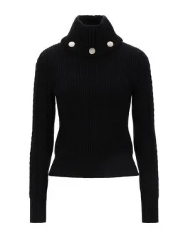 Alexander Mcqueen Women Turtleneck Black L INT