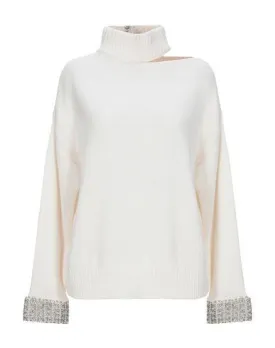 Alice   Olivia Women Turtleneck Ivory S INT