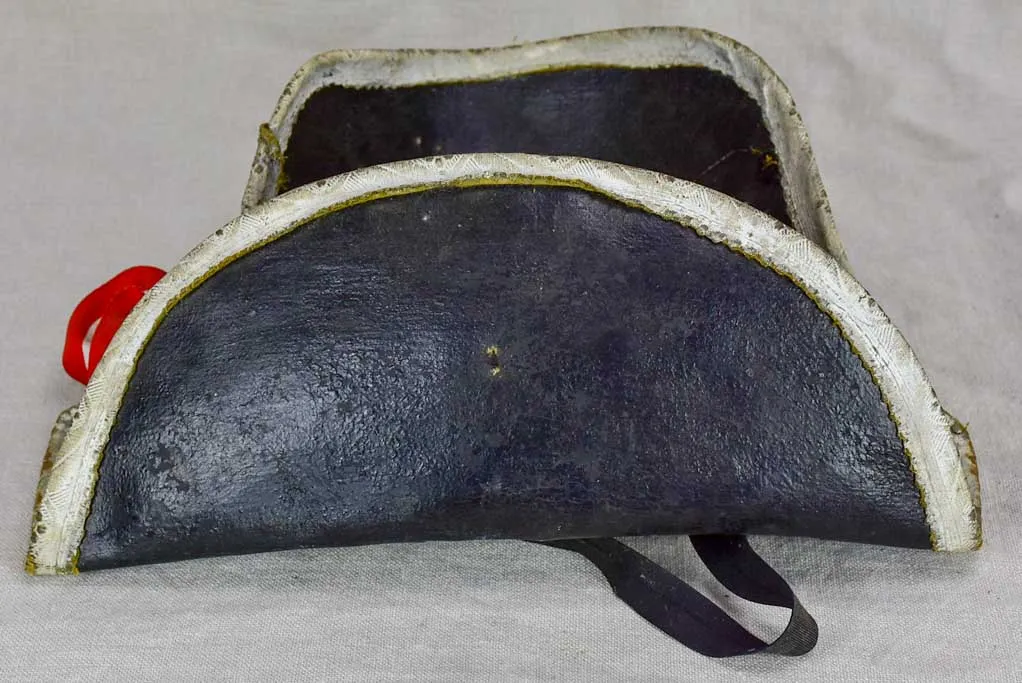 Antique French military bicorne hat - costume