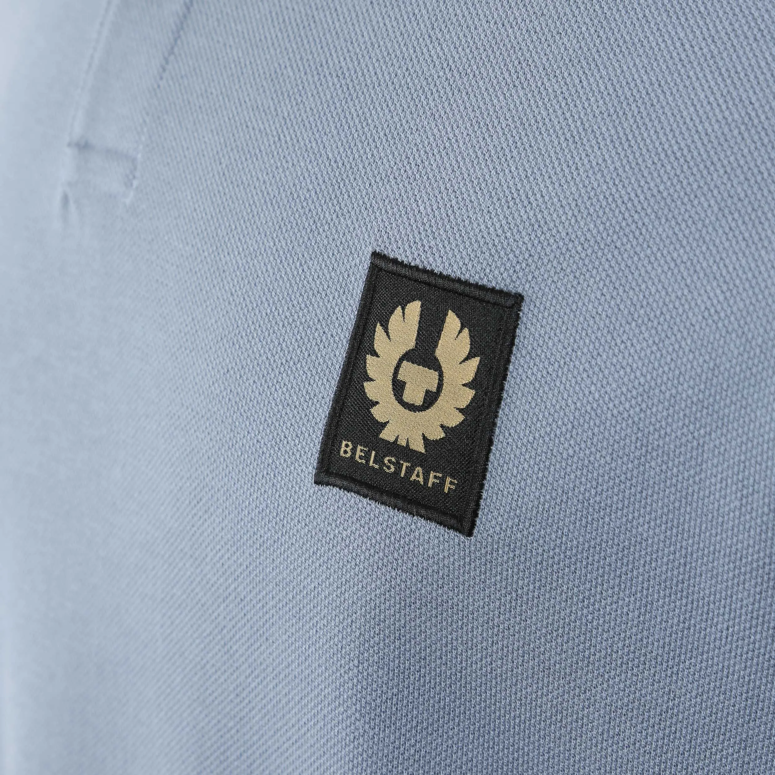 Belstaff Tipped Short Sleeve Polo Shirt in Blue Flint