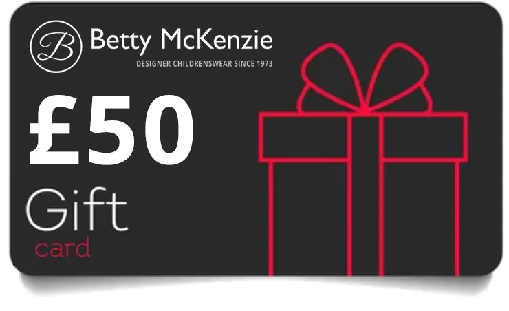 Betty McKenzie Gift Voucher, £5 to £100 available