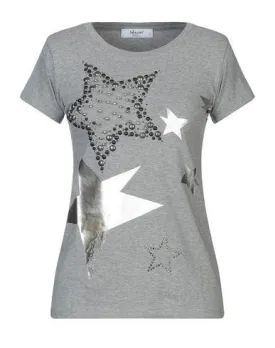 Blugirl Blumarine Women T-shirt Grey 12 UK