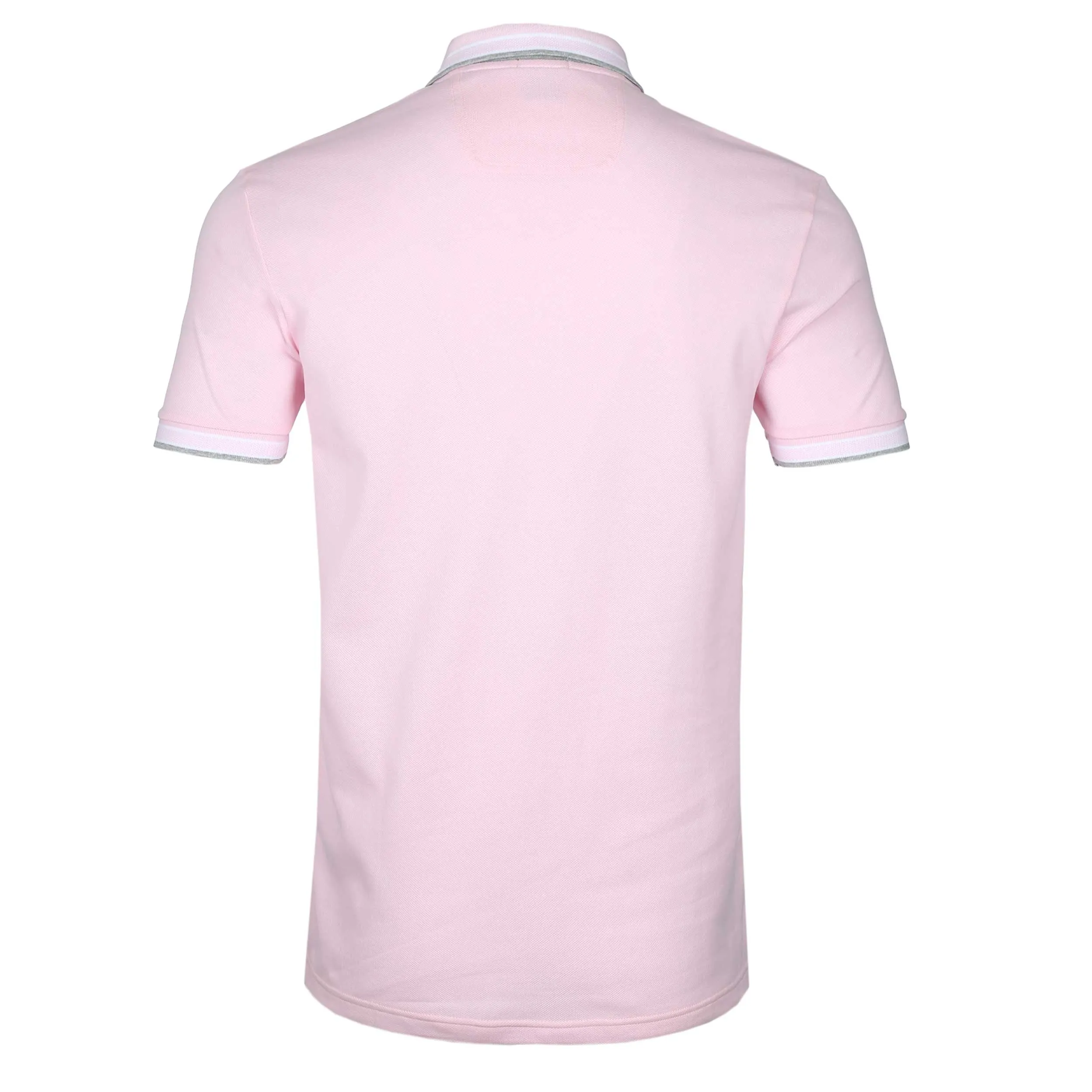 BOSS Paddy Polo Shirt in Pink & Grey