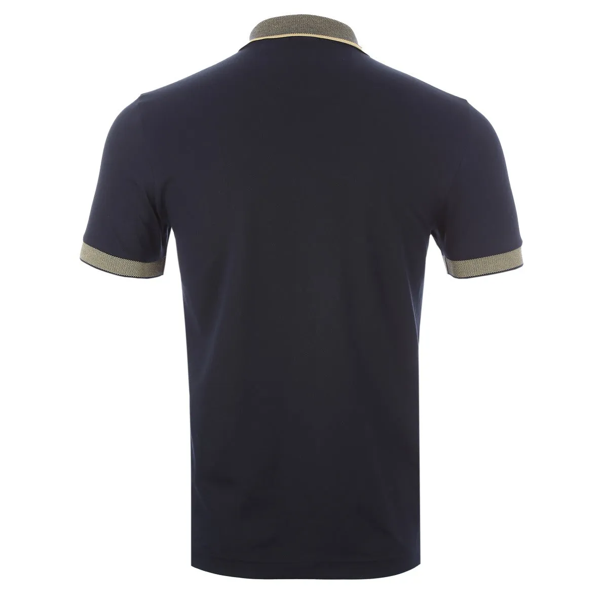 BOSS Paule Polo Shirt in Navy & Gold