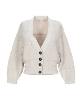 Brunello Cucinelli Women Cardigan Ivory L INT