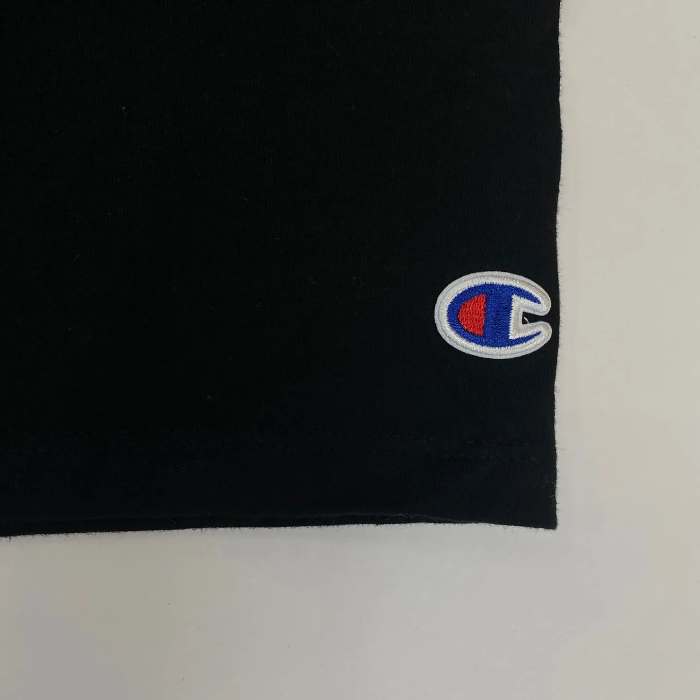 Champion Multi Script Logo Print T-Shirt - BLACK