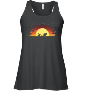 Disney Lion King Gradient Sunset Trio Women Racerback Tank