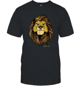 Disney Lion King Noble Simba Men Cotton T-Shirt