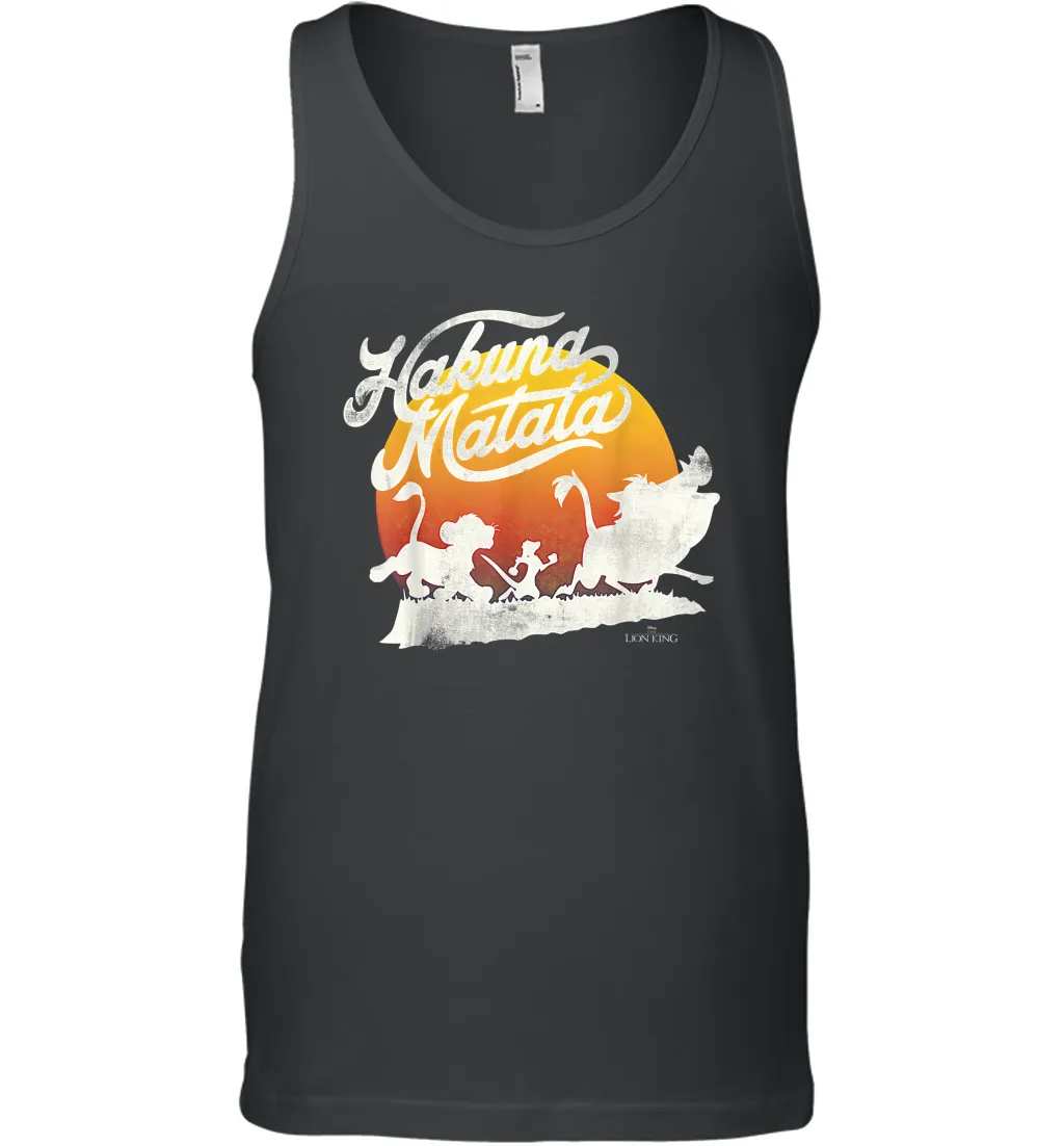 Disney The Lion King Hakuna Matata Sunset Men Cotton Tank Top