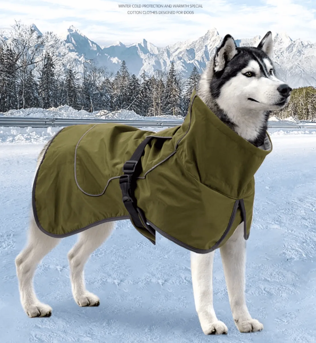 Dog Winter Vest Fleece Coat For Medium Large Size Dog