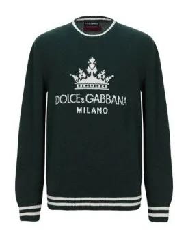 Dolce & Gabbana Man Jumper Dark green 42 suit