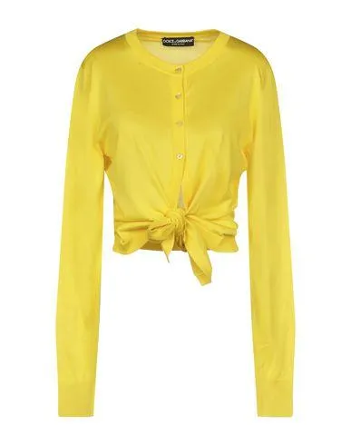 Dolce & Gabbana Women Cardigan Yellow 10 UK