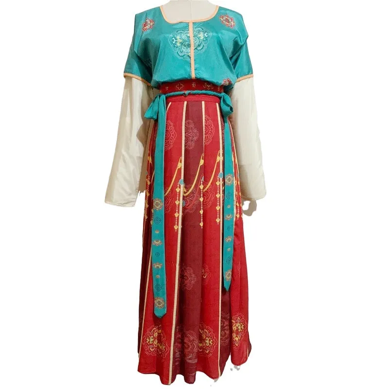 Dunhuang Feitian Costume Hanfu Clothing Inspired by the Dunhuang Murals(3PCS)