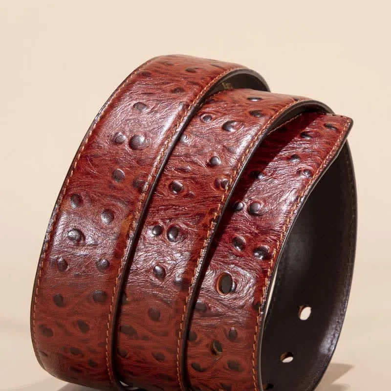 Exotic Crocodile Pattern Alligator Leather Belt