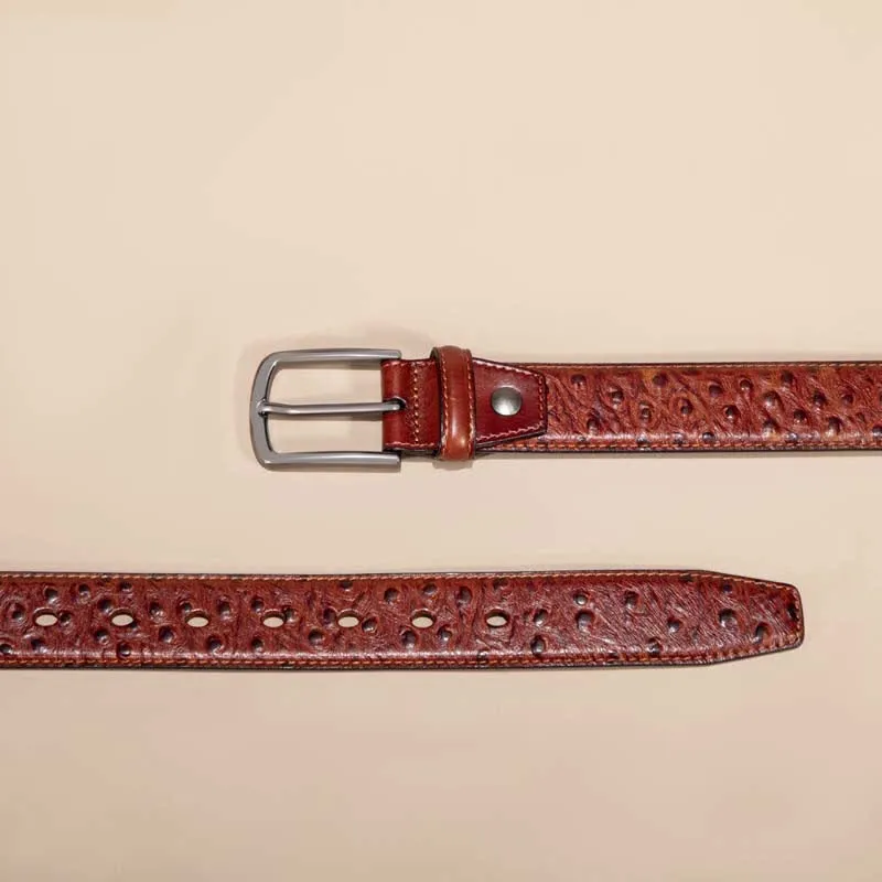 Exotic Crocodile Pattern Alligator Leather Belt