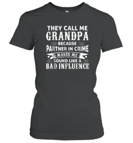 Funny Grandpa Grandfather Women Cotton T-Shirt