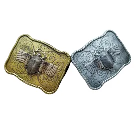 Handmade Oxidized Silver Steampunk Scarab Belt Buckle