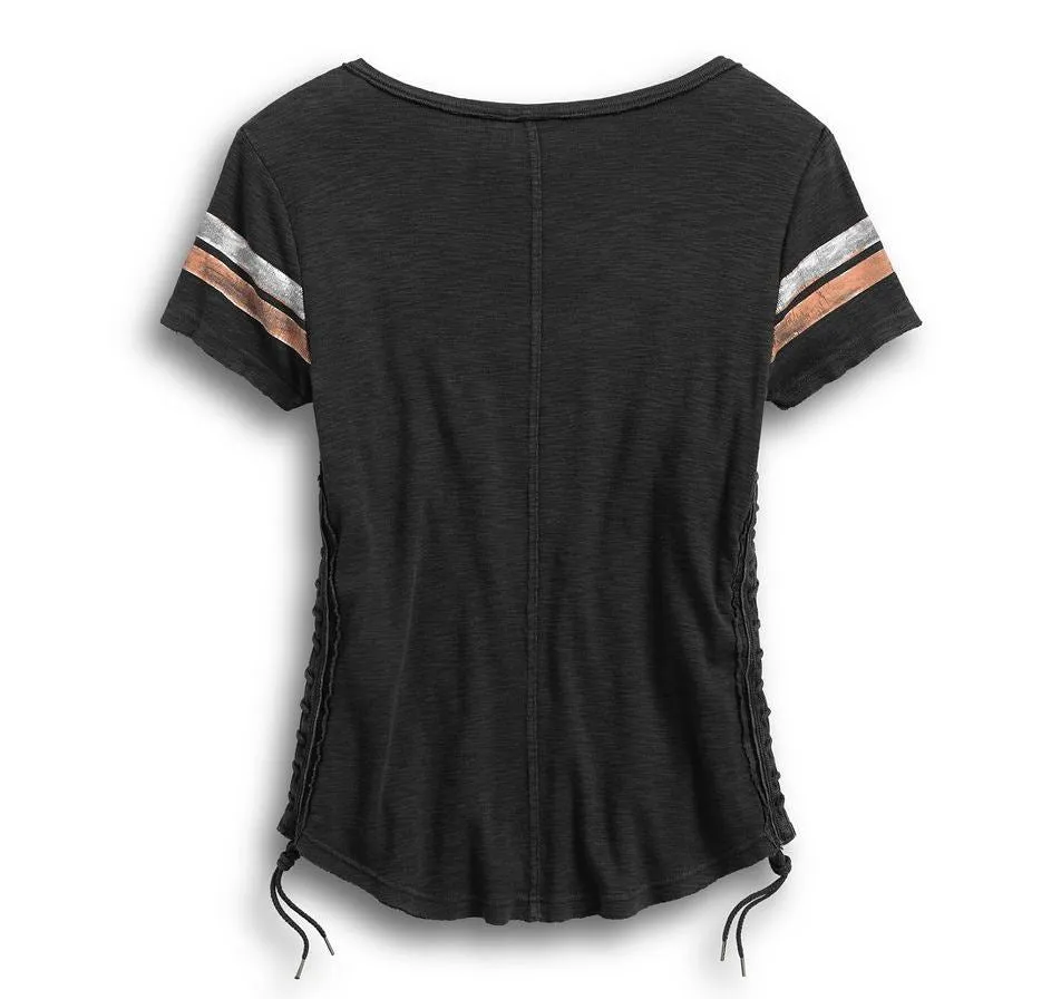 Harley-Davidson® Women's Genuine Side Laced Tee - 99104-17VW