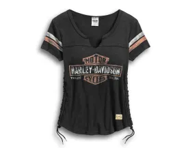 Harley-Davidson® Women's Genuine Side Laced Tee - 99104-17VW