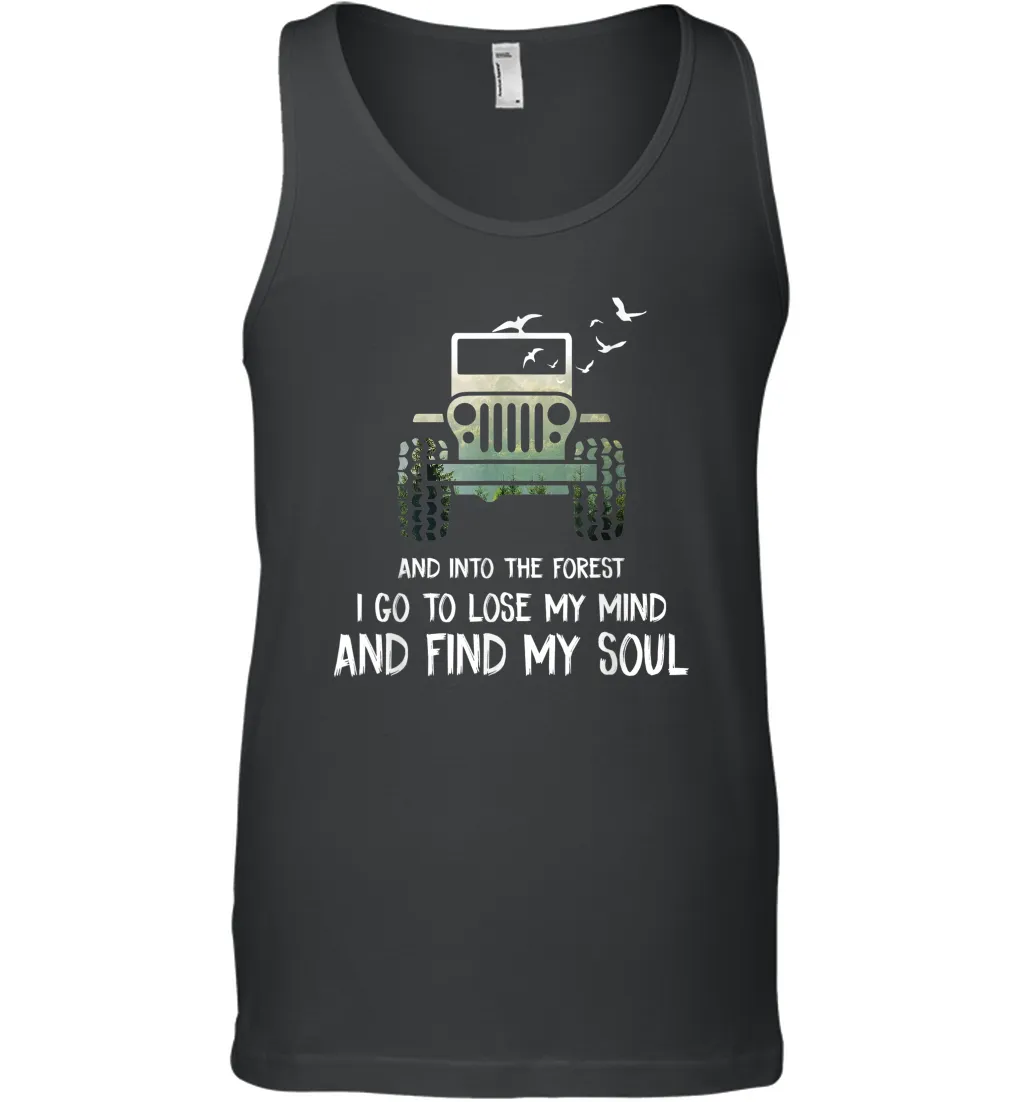 I Go To Lose My Mind And Find My Soul Jeep Men Cotton Tank Top