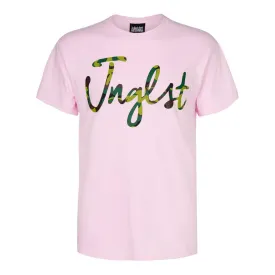 Jnglst Camo Script Pink T-Shirt