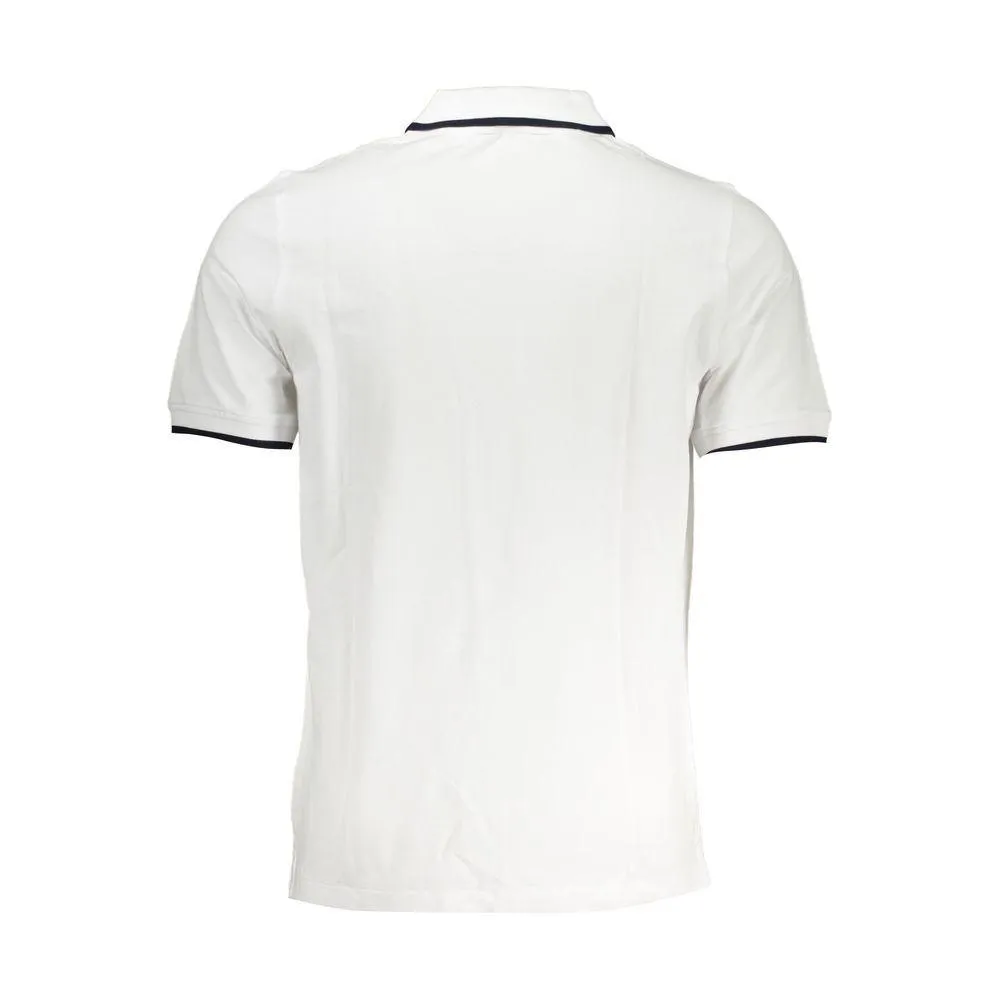 K-WAY Chic White Contrast Detail Polo Shirt