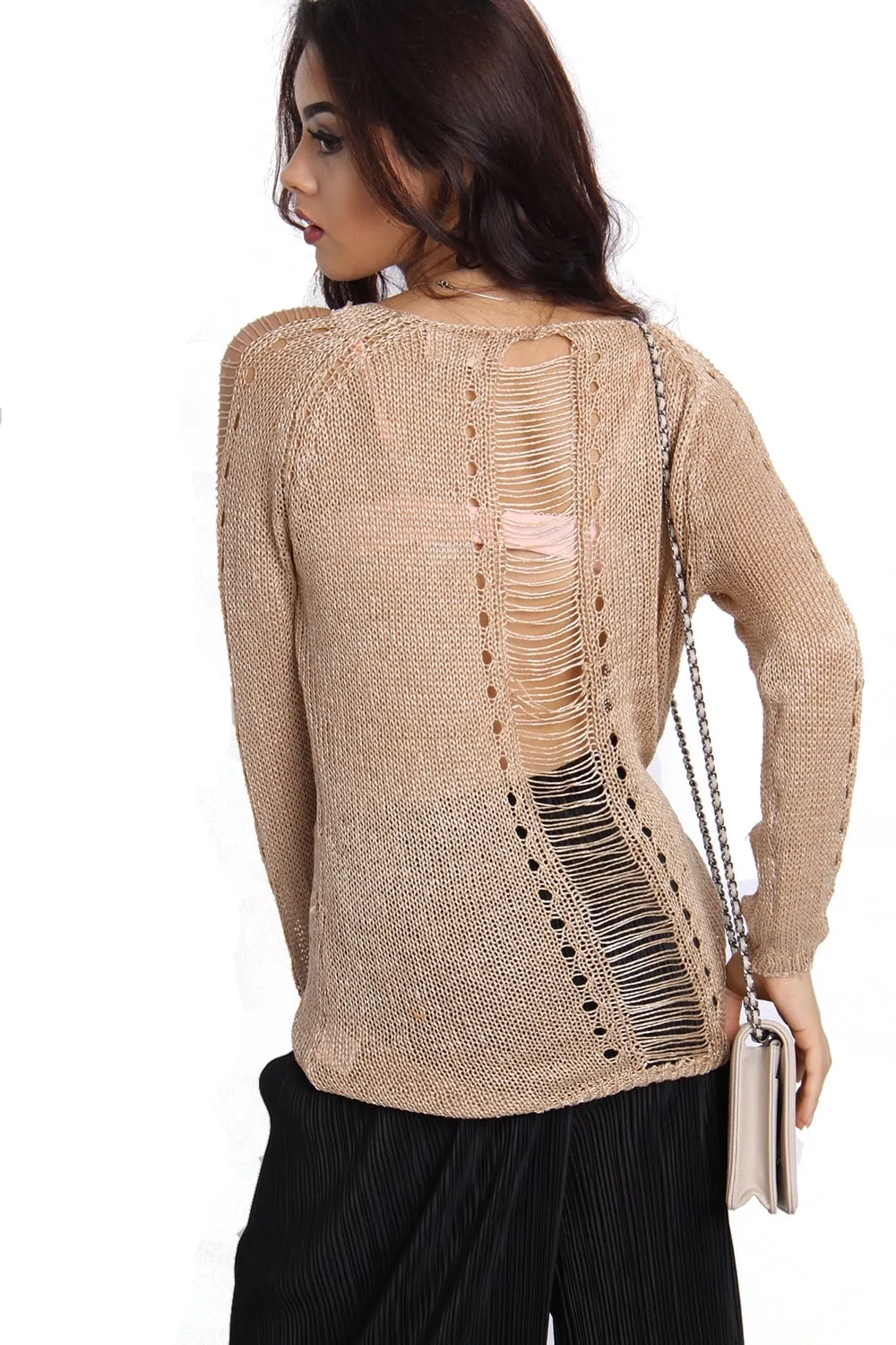 Knitted Soft Cut Out Jumper