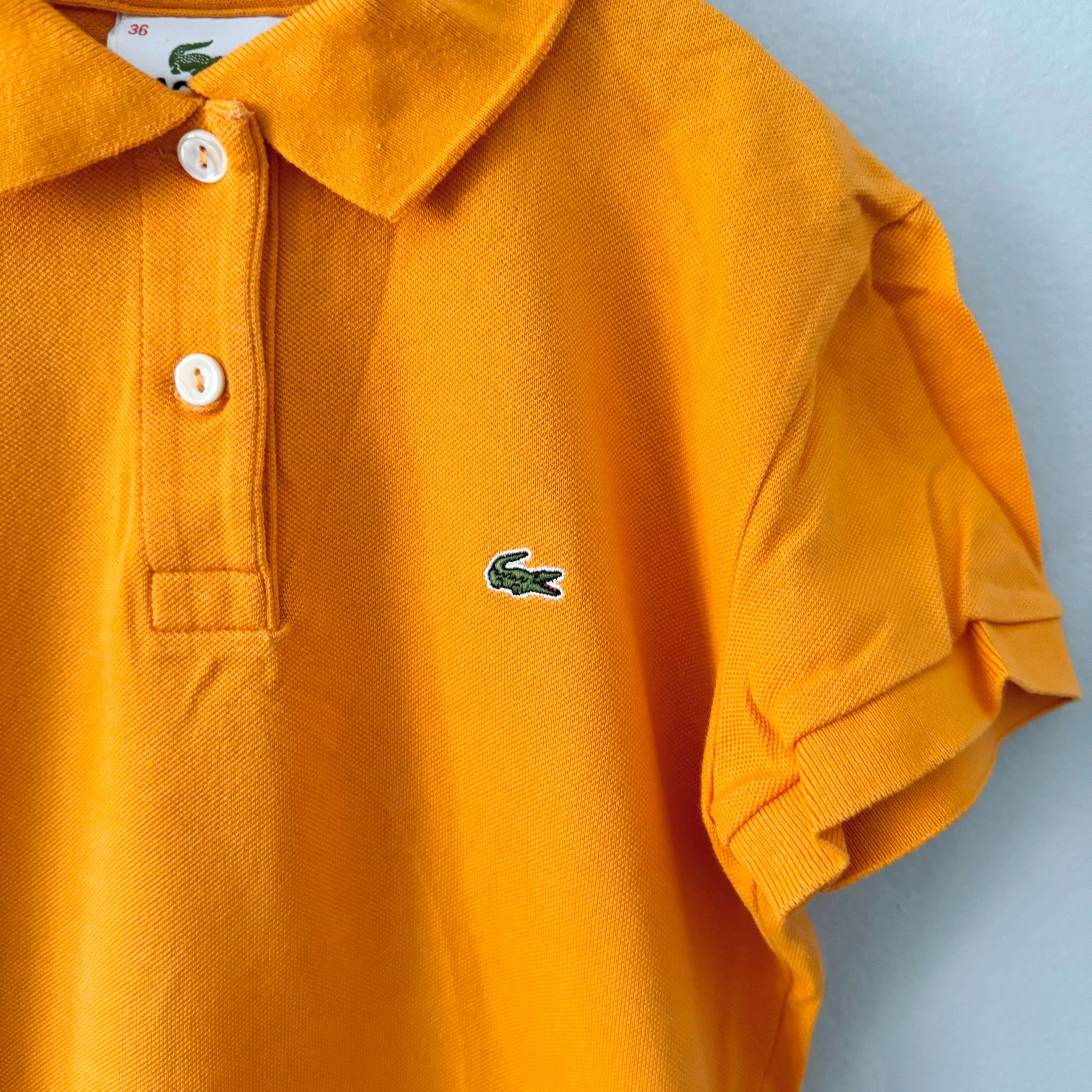 Lacoste / polo shirt - orange / Women XXS or 10-12Y