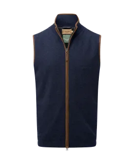 Lambswool Aerobloc Gilet - Navy