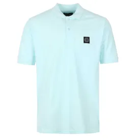 Marshall Artist Siren SS Polo Shirt in Sky Blue