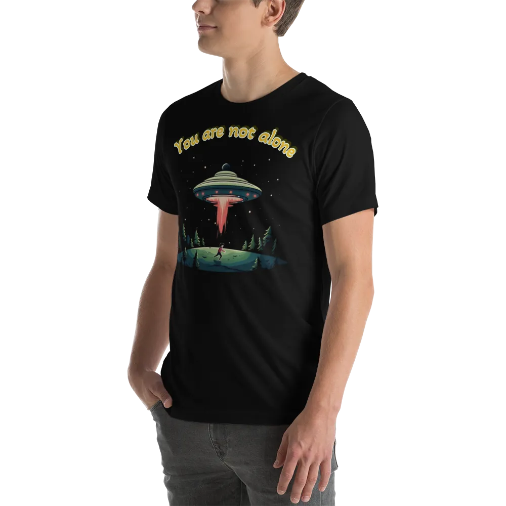 Men's Alien Abduction You Are Not Alone Graphic T-Shirt