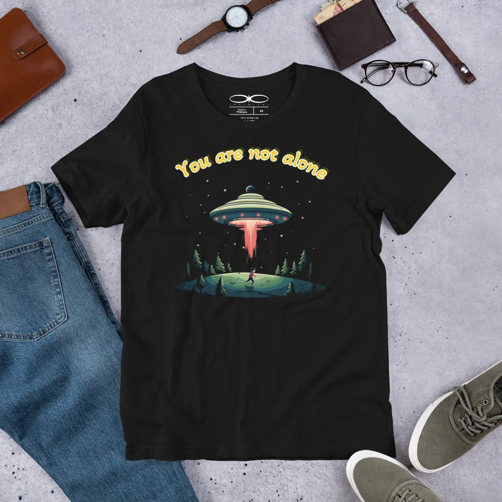 Men's Alien Abduction You Are Not Alone Graphic T-Shirt