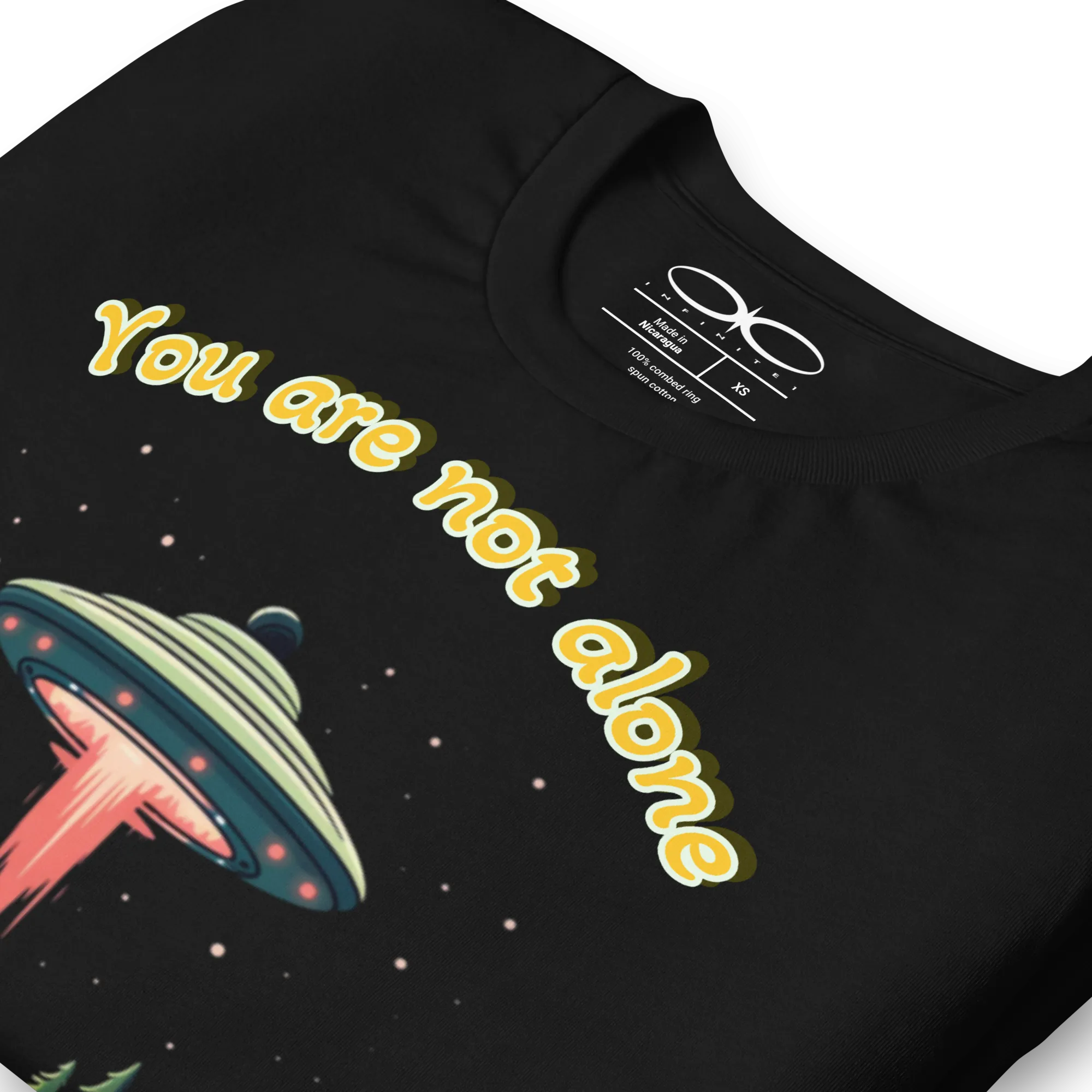 Men's Alien Abduction You Are Not Alone Graphic T-Shirt