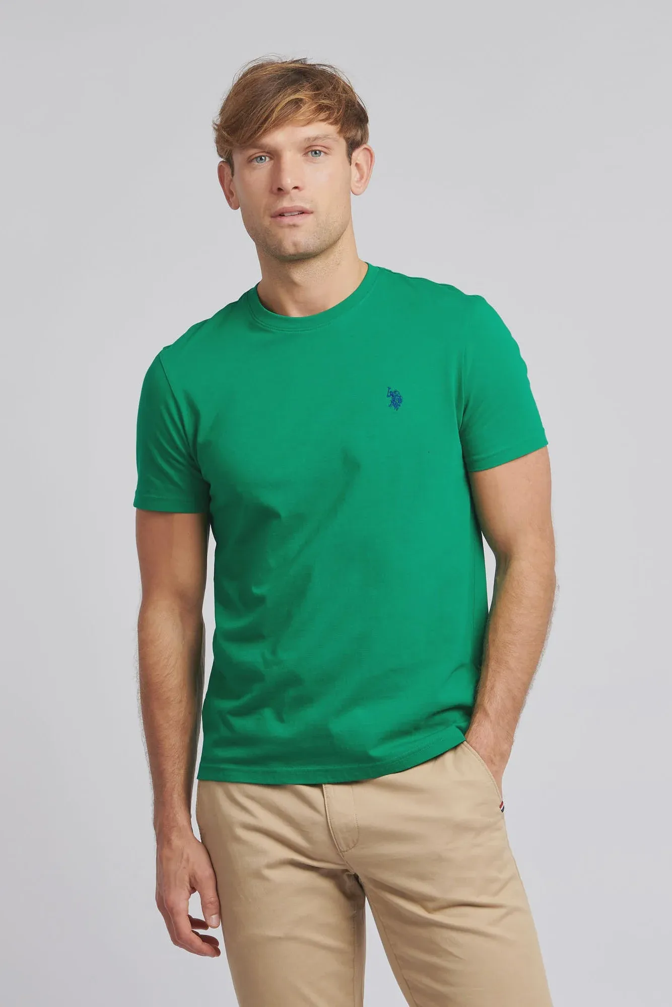 Mens Double Horsemen T-Shirt in Lush Meadow