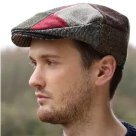 Men's Hanna Hats Patchwork Tweed Cap