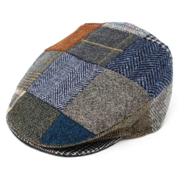 Men's Hanna Hats Patchwork Tweed Cap