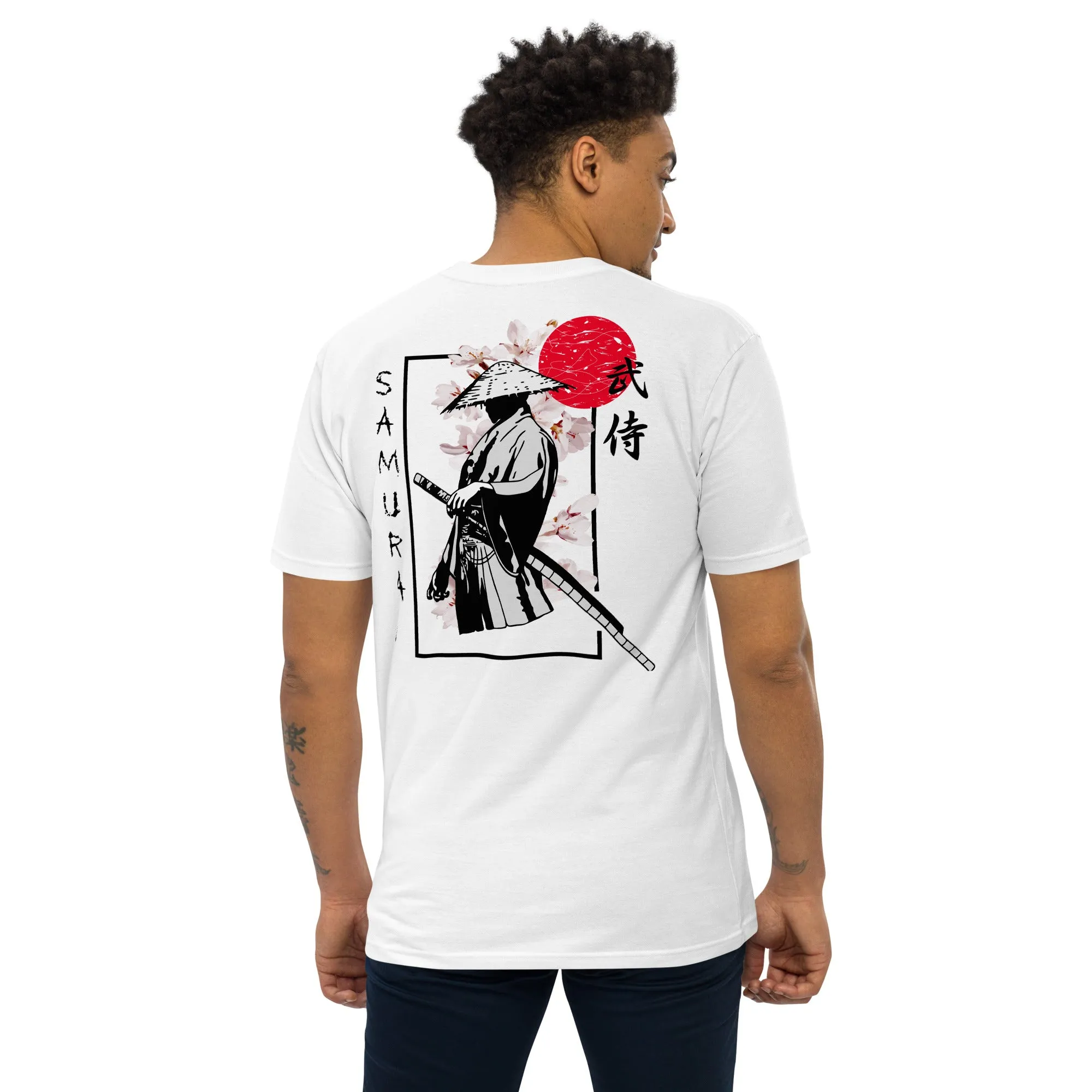 Men’s Japanese Samurai Culture Theme Graphic Tee