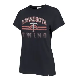 Minnesota Twins '47 Brand Women's Navy Bright Eyed Frankie Tee