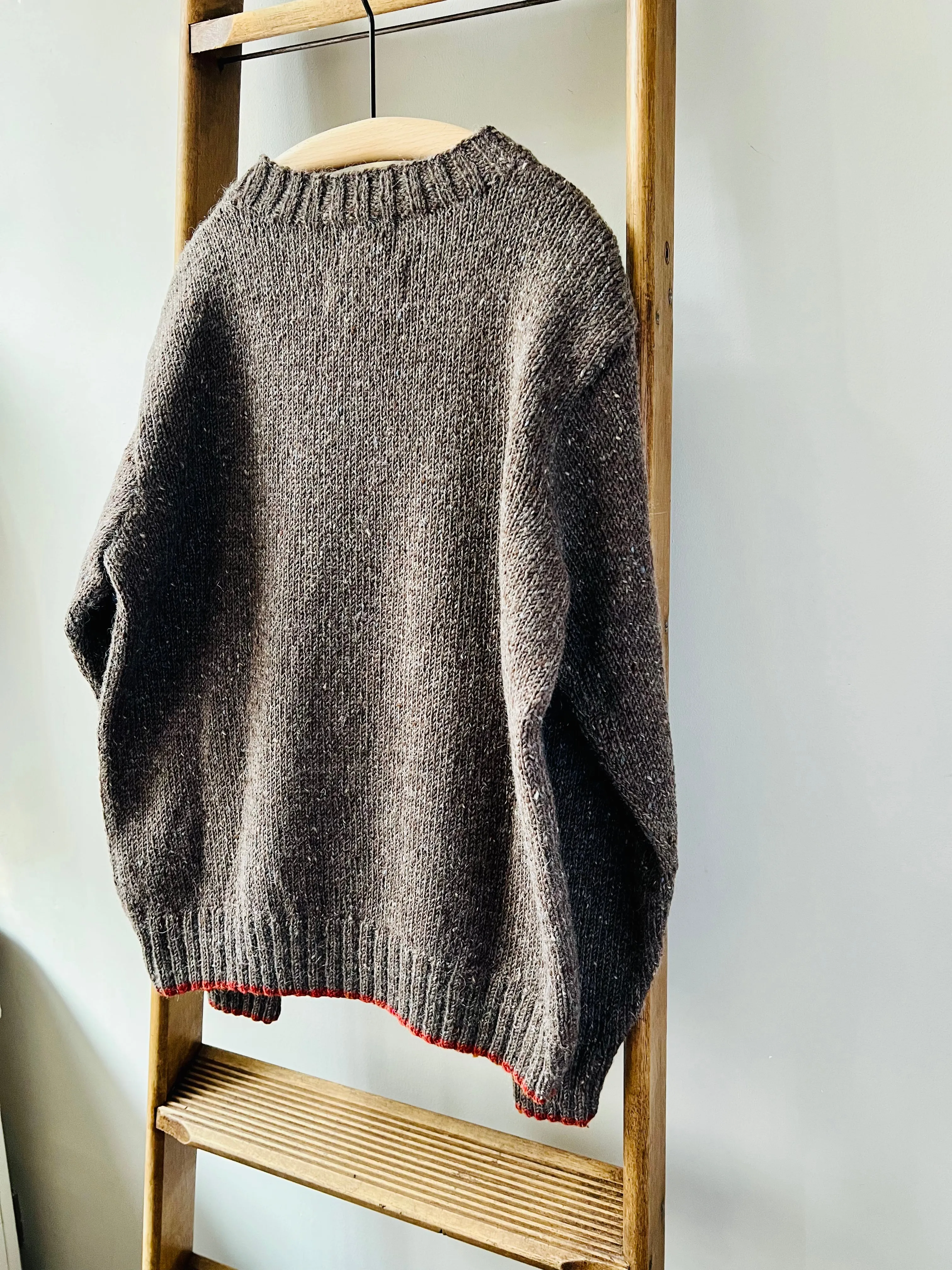 Mohair Tweed Jumper / Brown