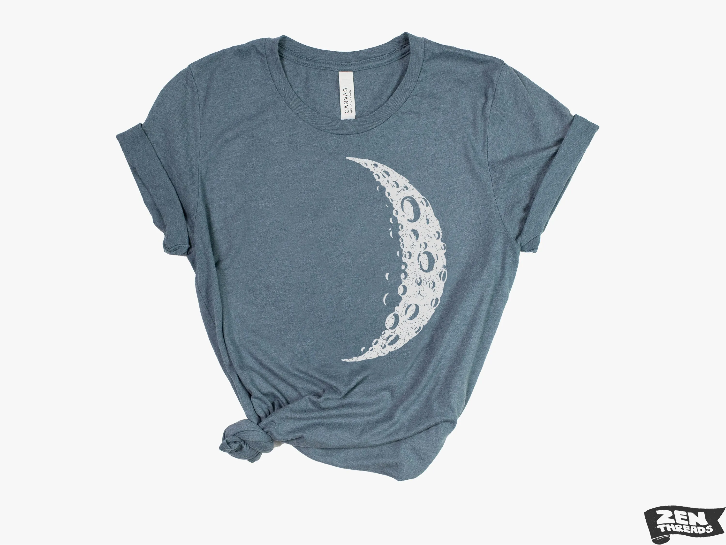 Moon Waxing Unisex T-Shirt - Solar System Astronomy Night Stargazer Galaxy Planet Gift Shirt