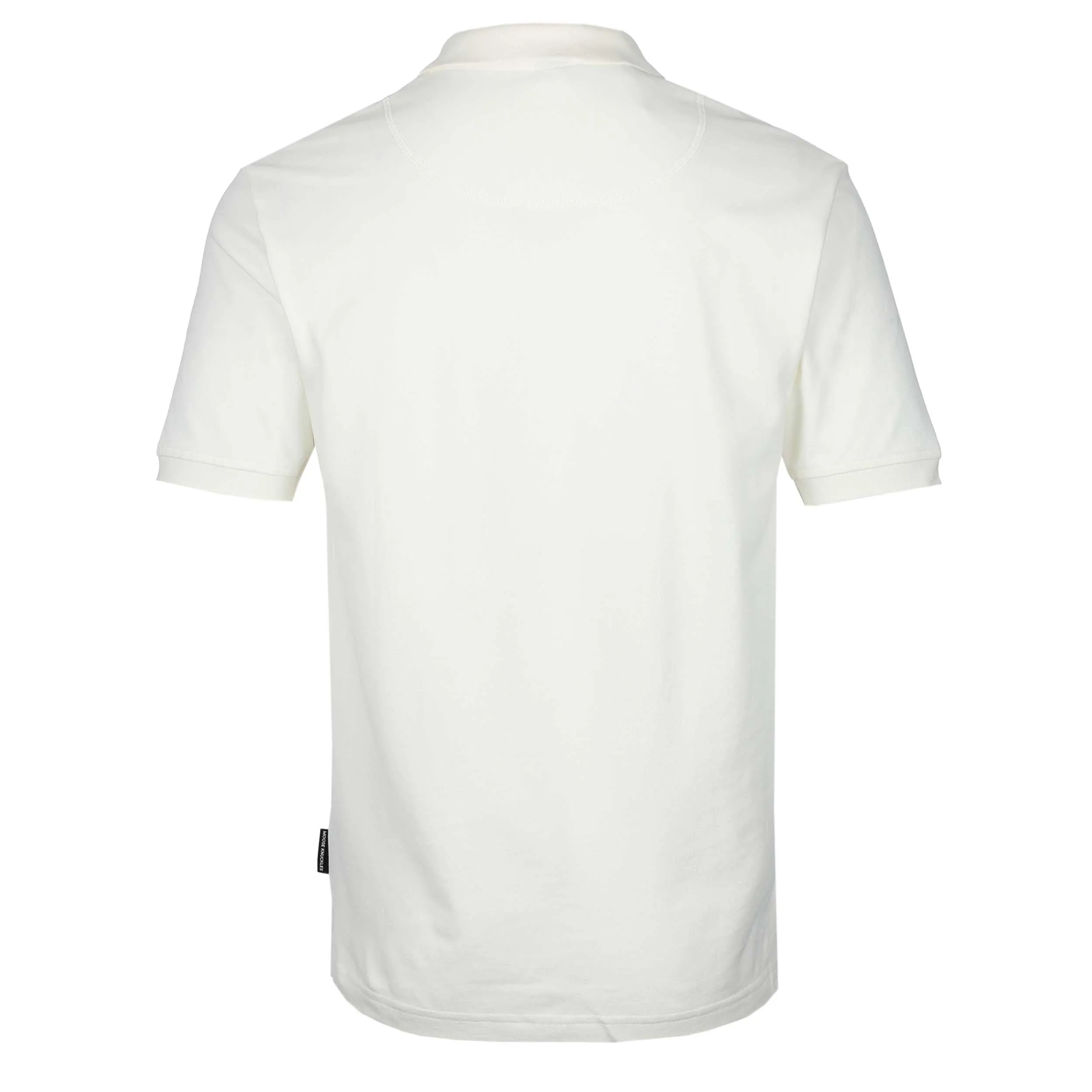 Moose Knuckles Pique Polo Shirt in Plaster Off White