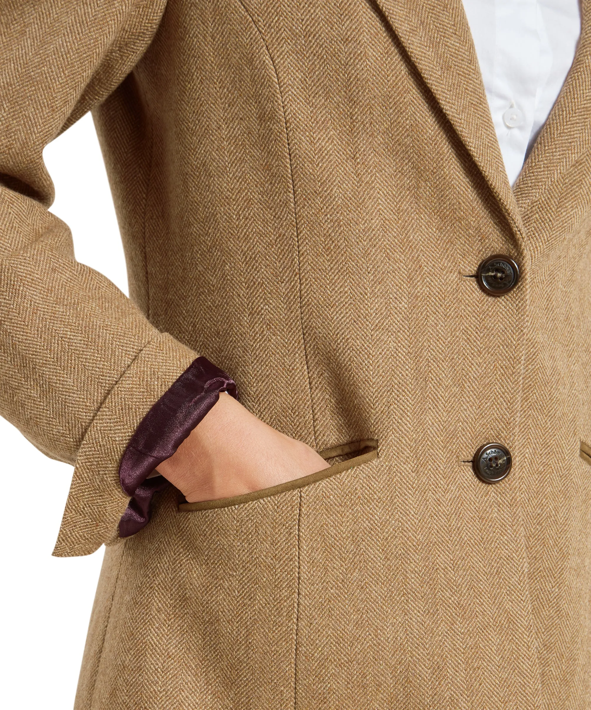 Moray Tweed Jacket - Oak Herringbone Tweed