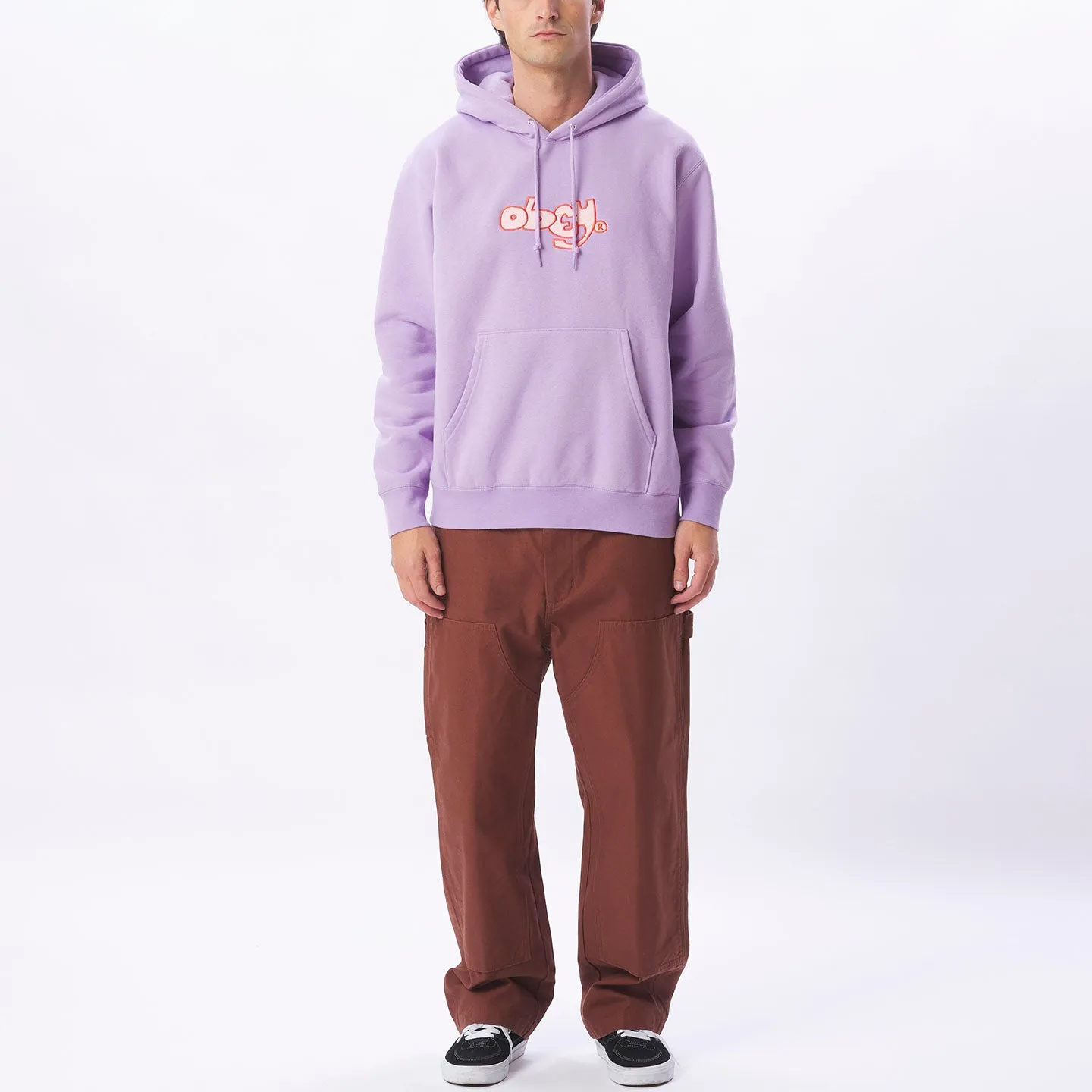 Obey Tag Pullover Hoodie - Digital Lavender