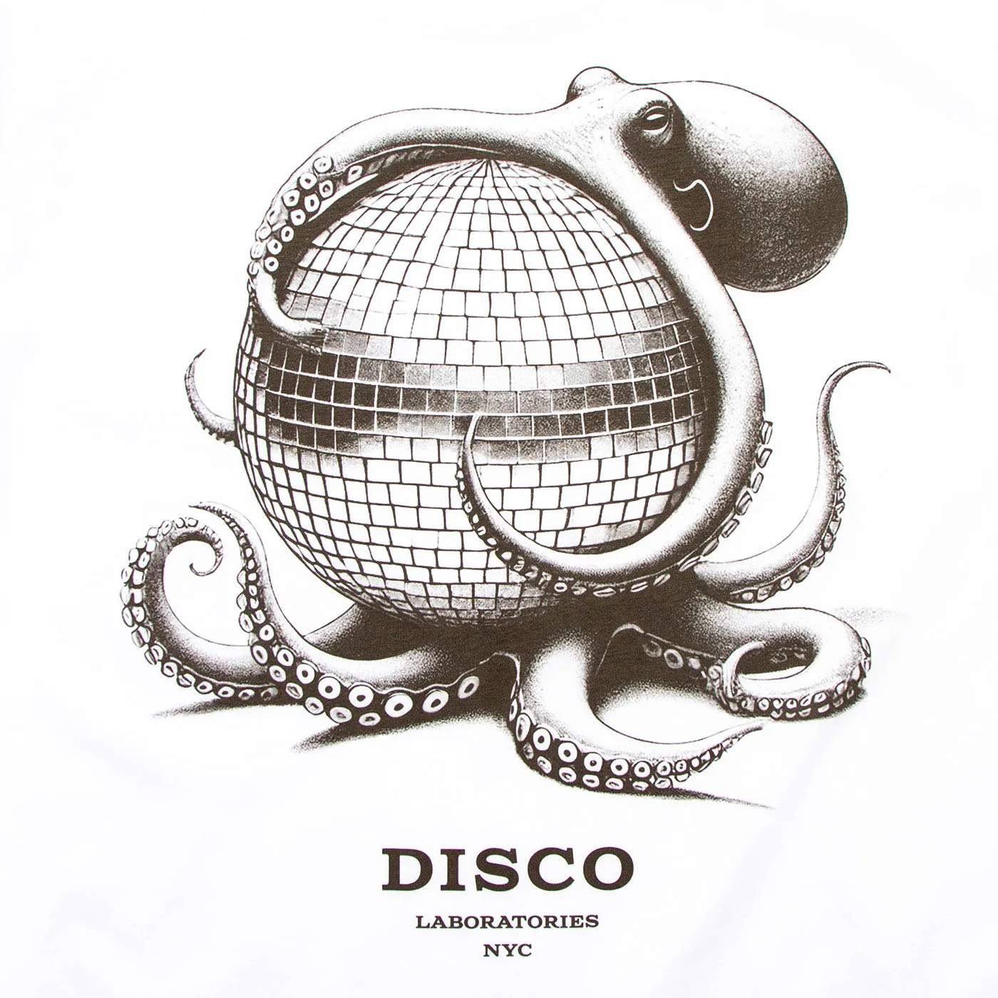 Octo Disco Labs NYC Back Print - Tshirt - White