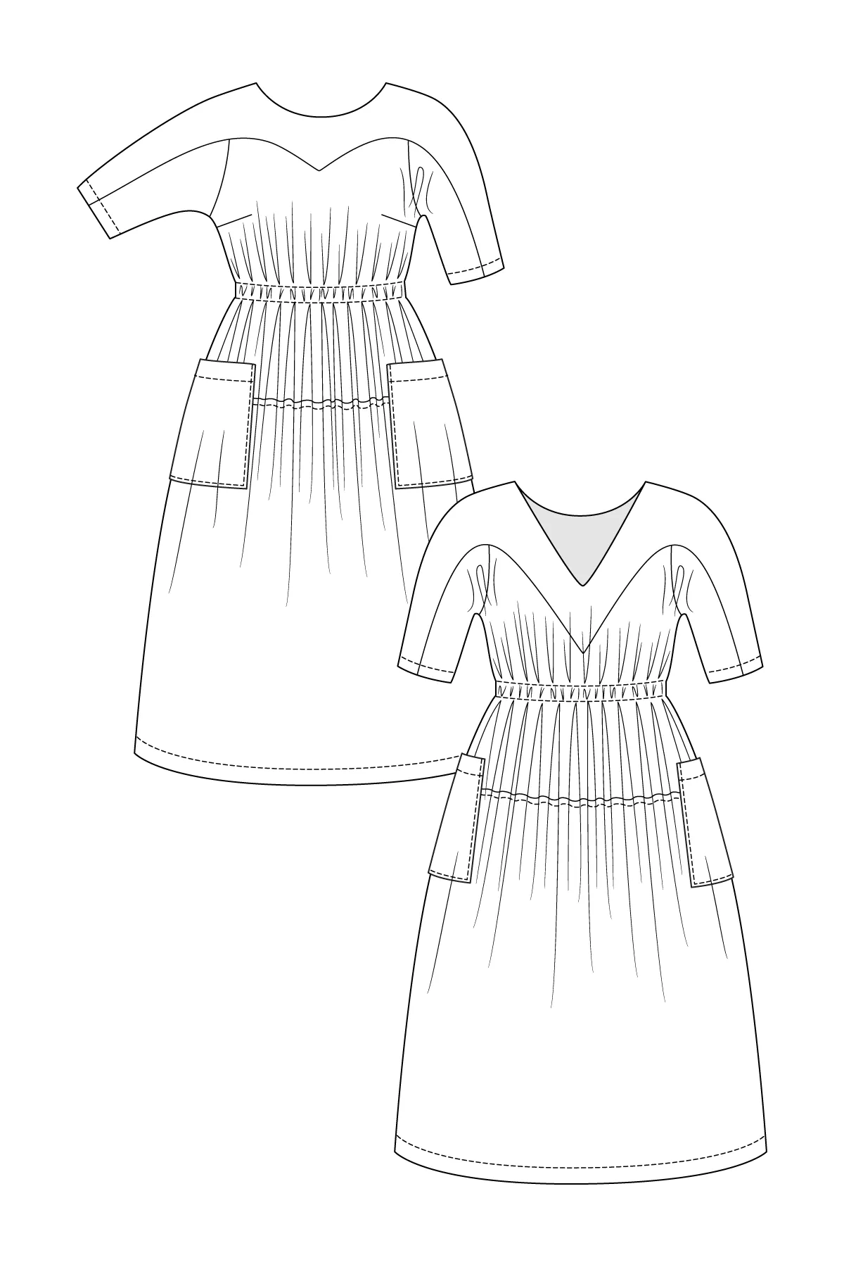 PDF Pattern - Valo Dress & Top | Named Clothing