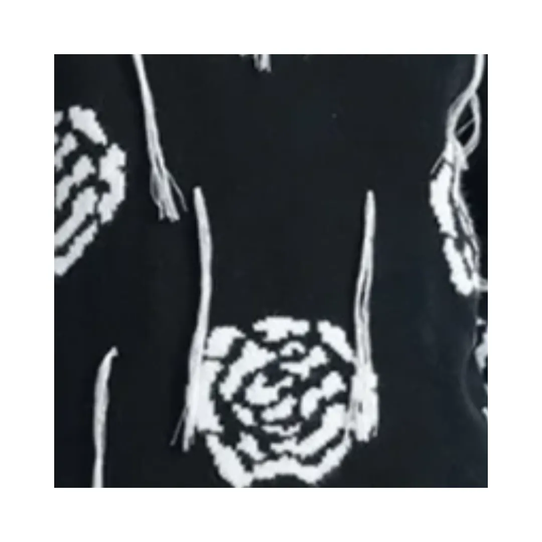 Pre Order:  Floral Knitted Loose Sweater