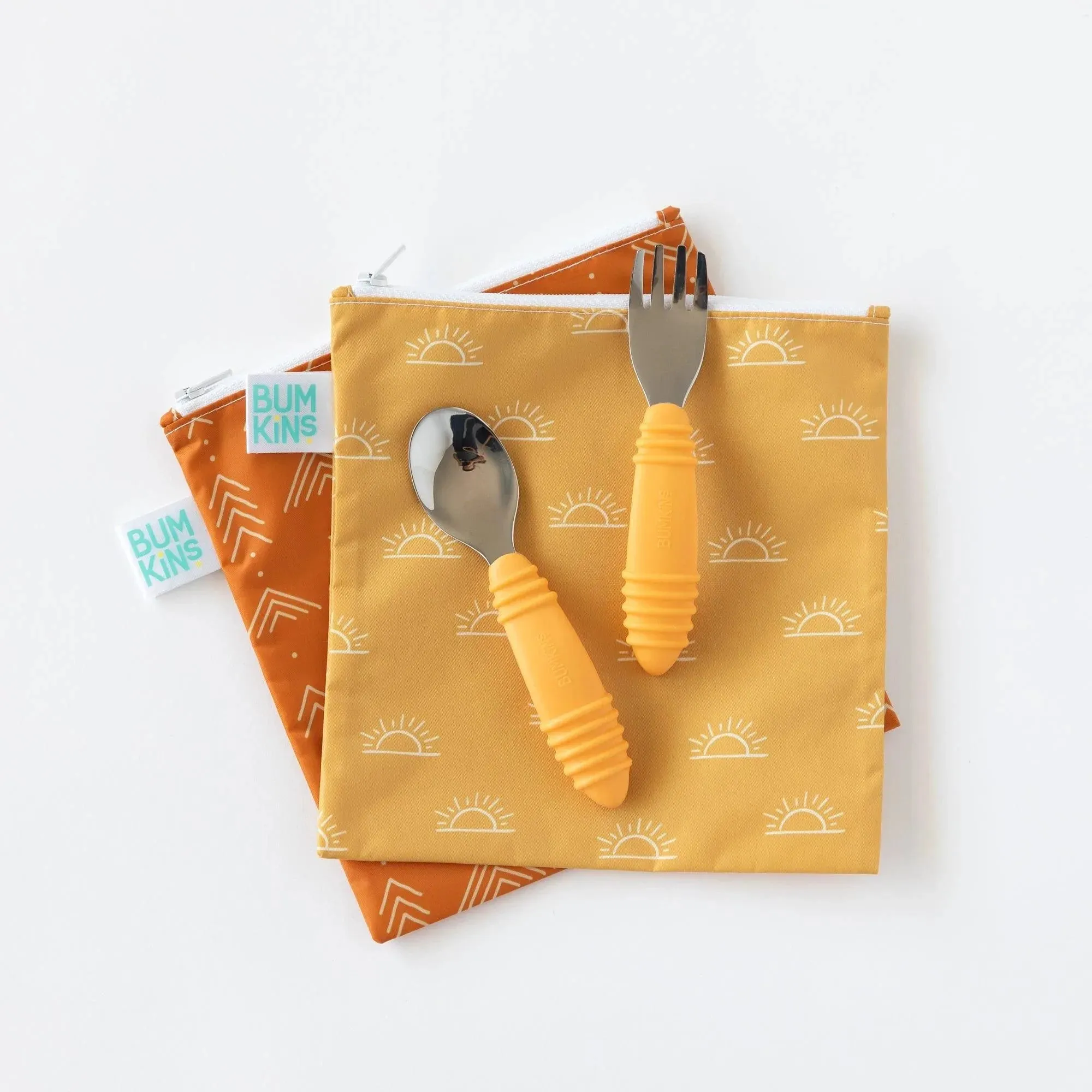 Reusable Snack Bag, Large 2-Pack: Sunshine and Grounded