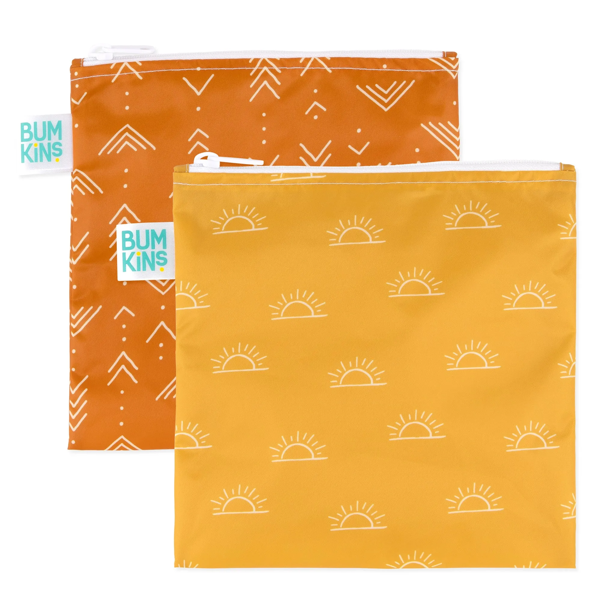 Reusable Snack Bag, Large 2-Pack: Sunshine and Grounded