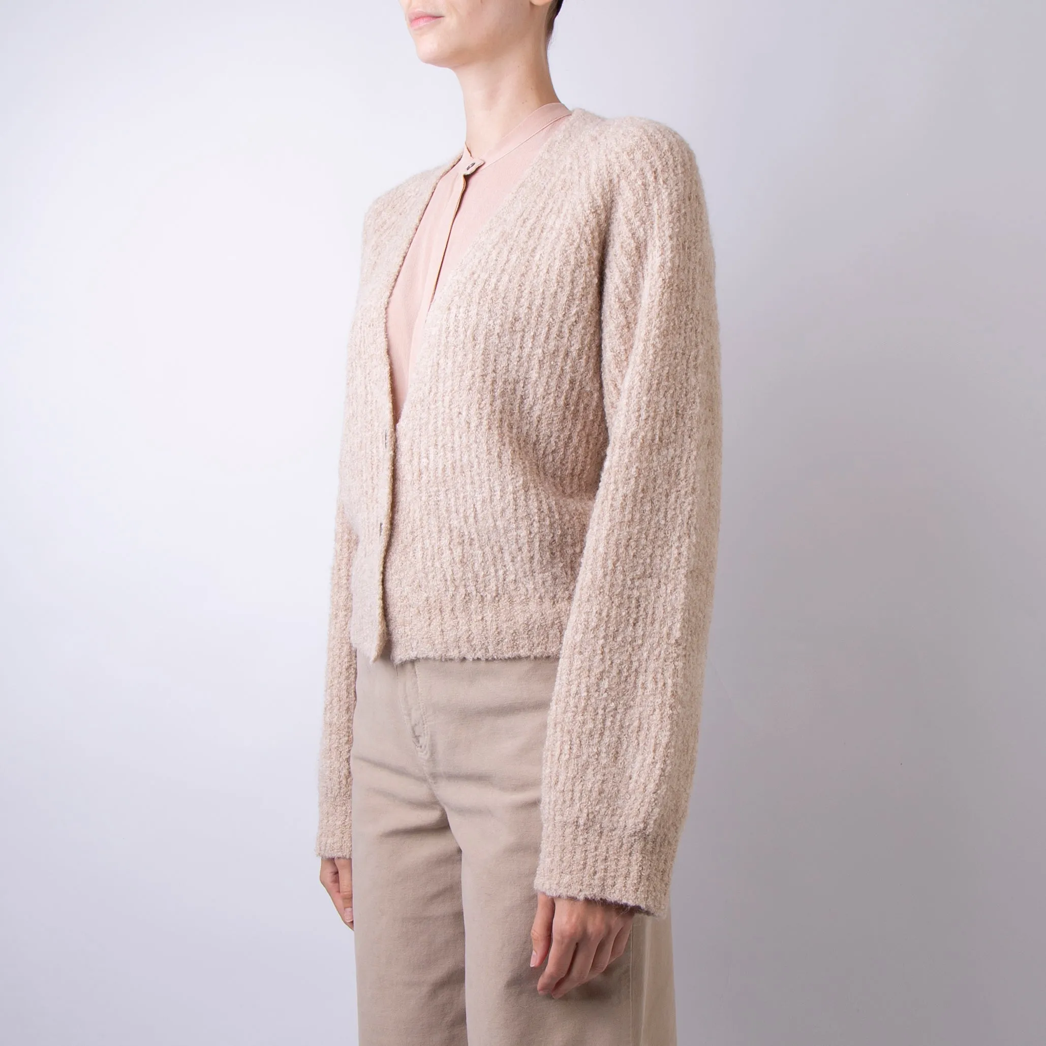 ROBERTO COLLINA CARDIGAN A18110 04 BEIGE